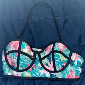 Women’s small floral swimsuit top